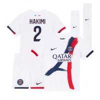 Echipament fotbal Paris Saint-Germain Achraf Hakimi #2 Tricou Deplasare 2024-25 pentru copii maneca scurta (+ Pantaloni scurti)